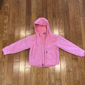 Girls PINK Sherpa lined Carhartt Jacket 7-8